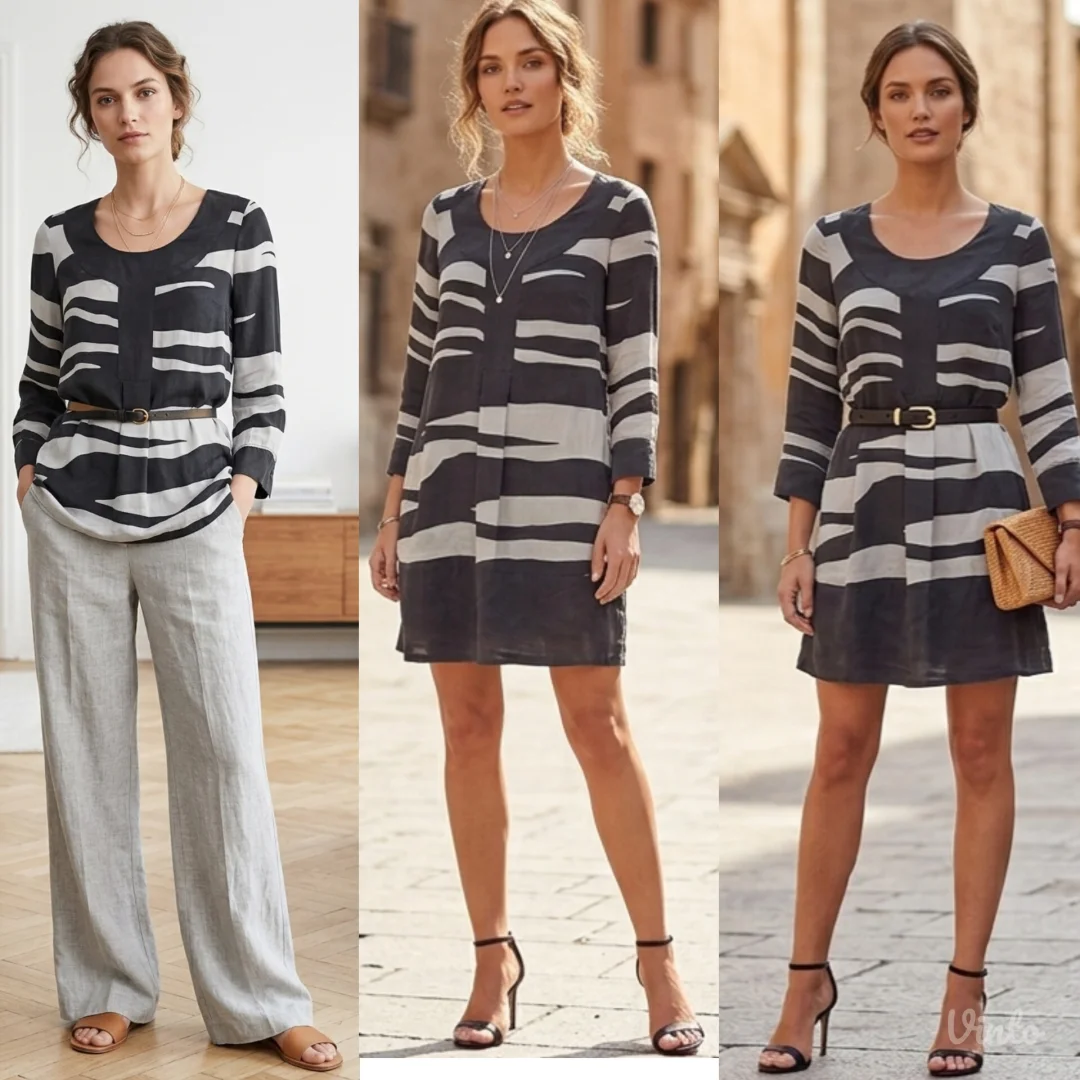 ZARA WOMAN Zebra Haljina /Tunika