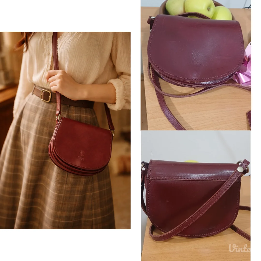 Florence Vintage kožna torbica,ručni rad