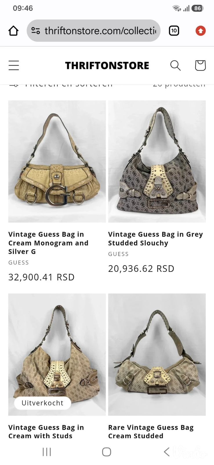 ORIGINAL GUESS vintage Y2K torbica