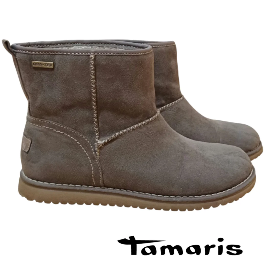 Tamaris ugg DUO-TEX – brušena koža,tople- vodootporne