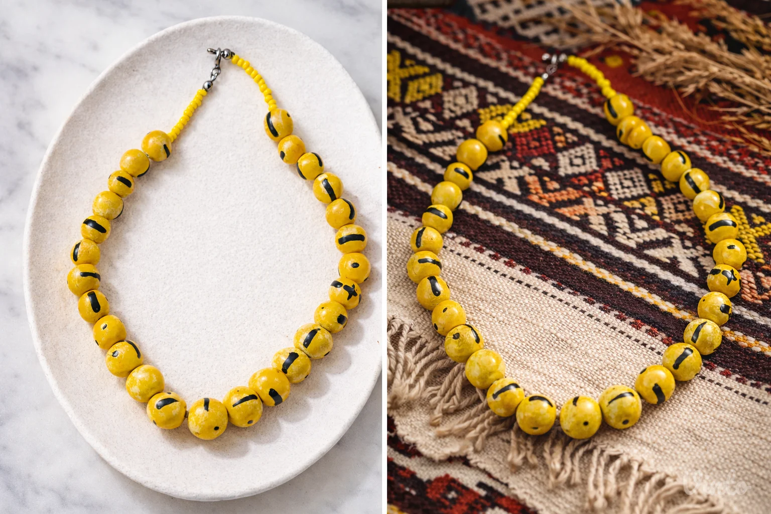 Unikatna handmade ogrlica iz 90-ih