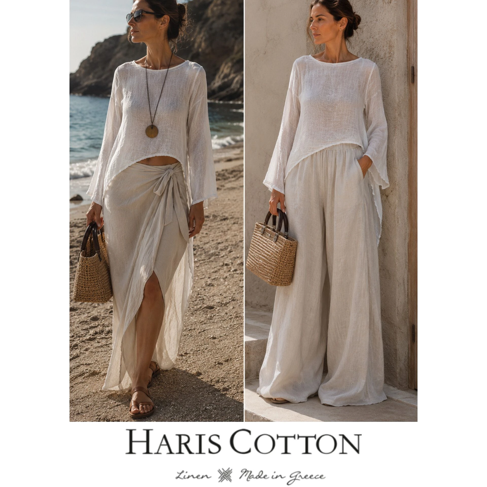 HARIS COTTON – 100% lanena dizajnerska tunika | Made in Greece