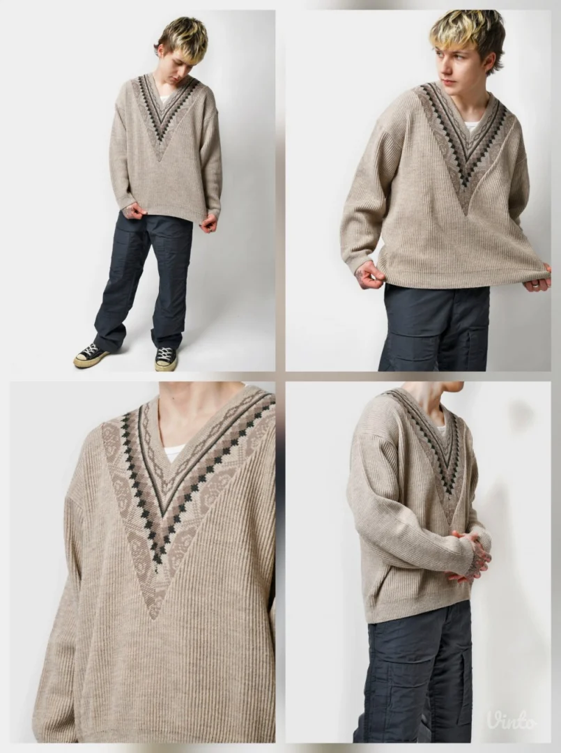 Vintage ( vuna) dzemper- novo,može unisex