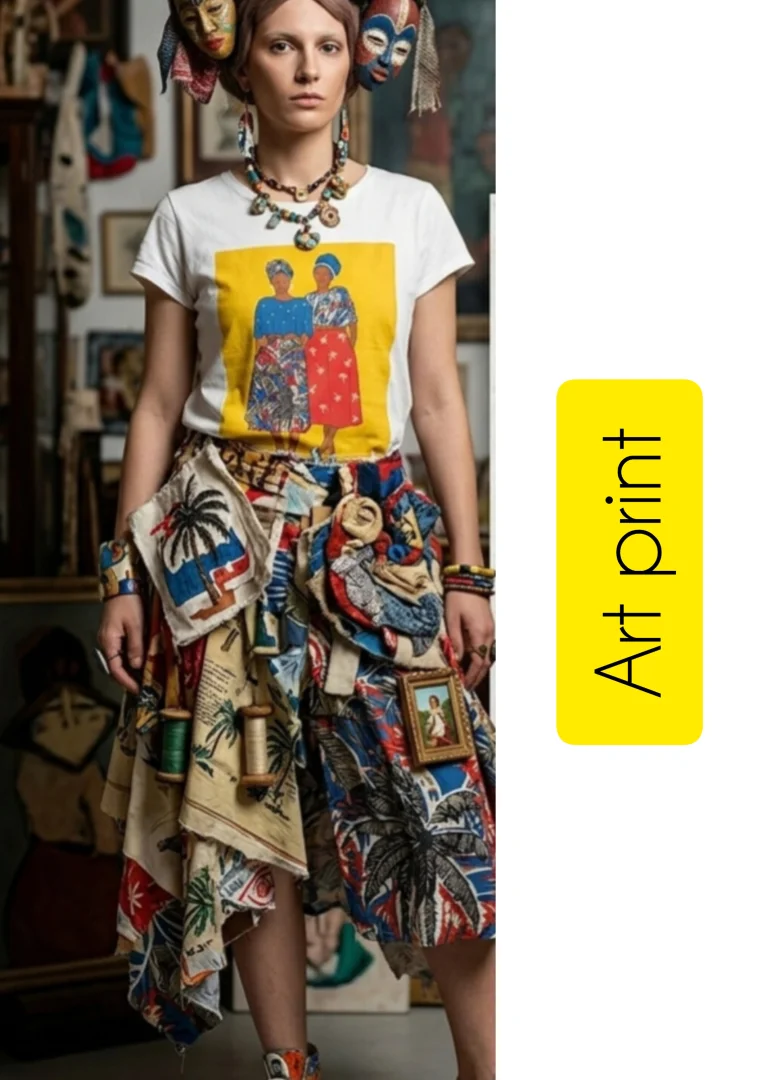 Camaïeu majica art print