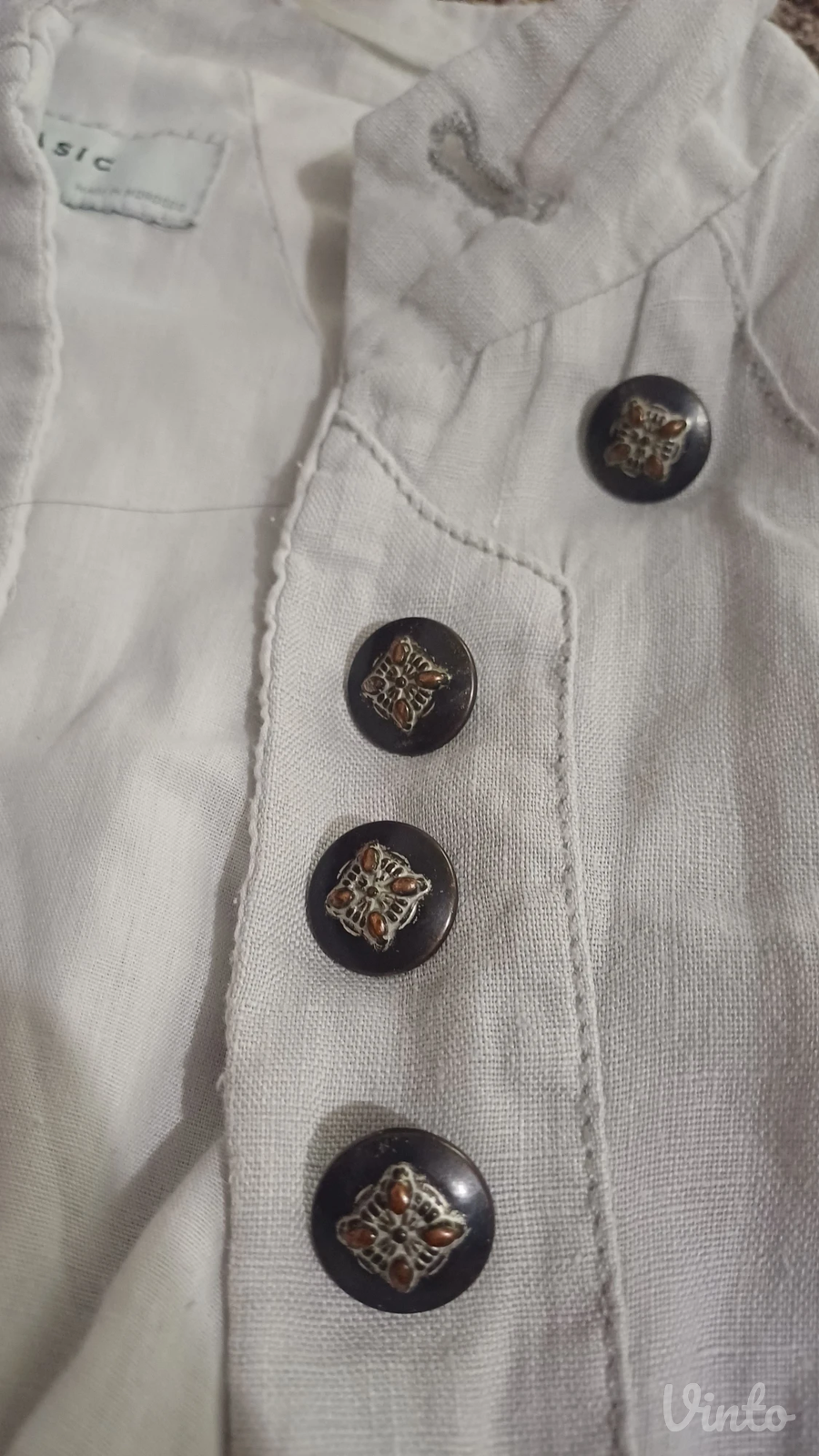 ZARA Laneni Sako / Bolero XL može i L