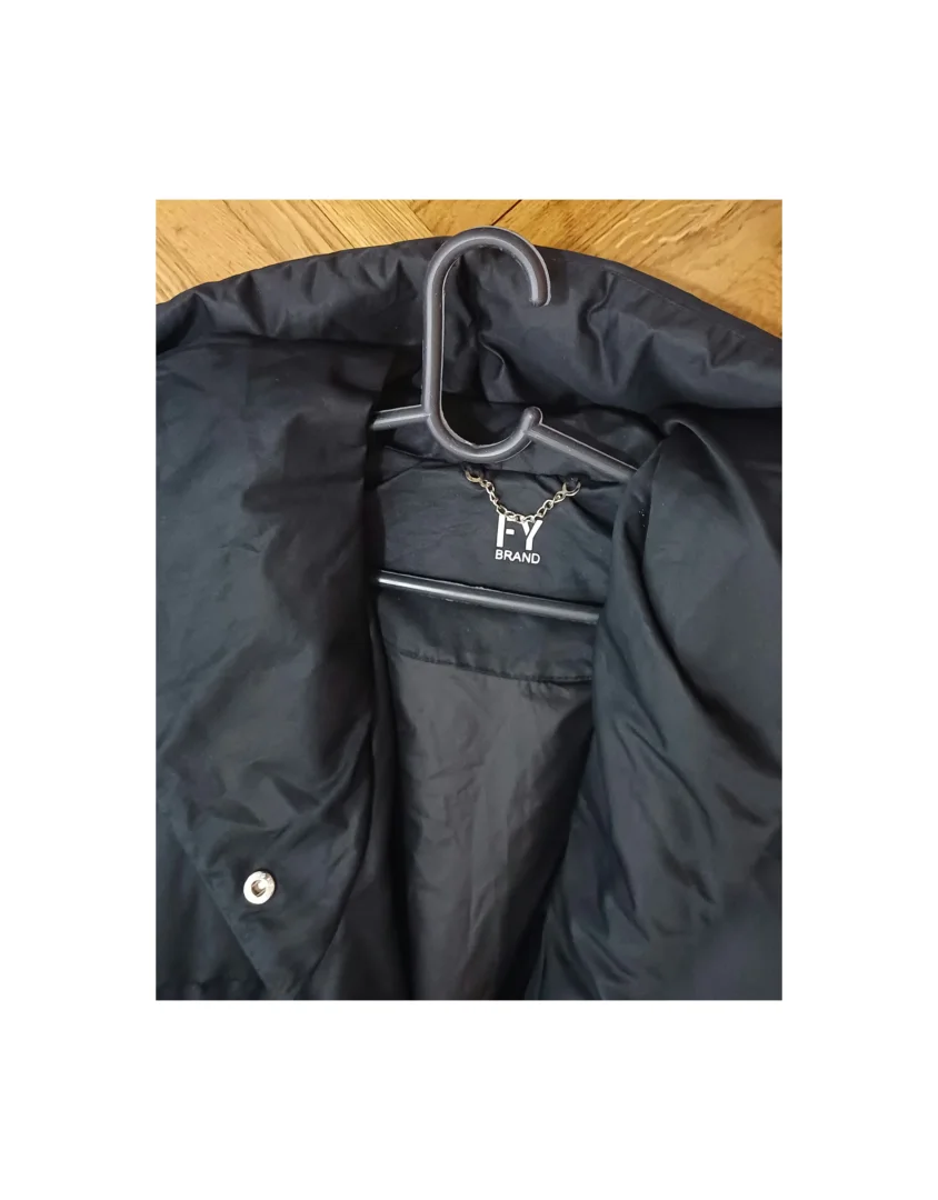 FY Crna duga puffer jakna – bogata kragna + velika kapuljača