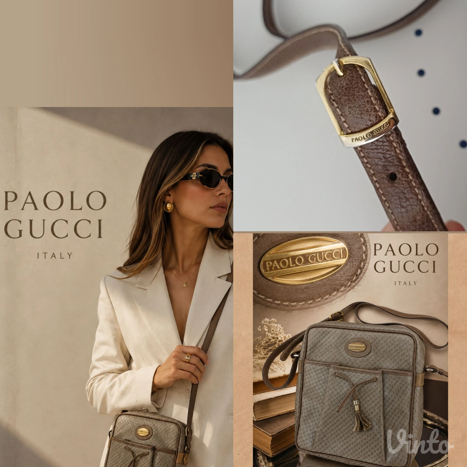 Paolo Gucci Vintage Crossbody – luksuzni retro klasik