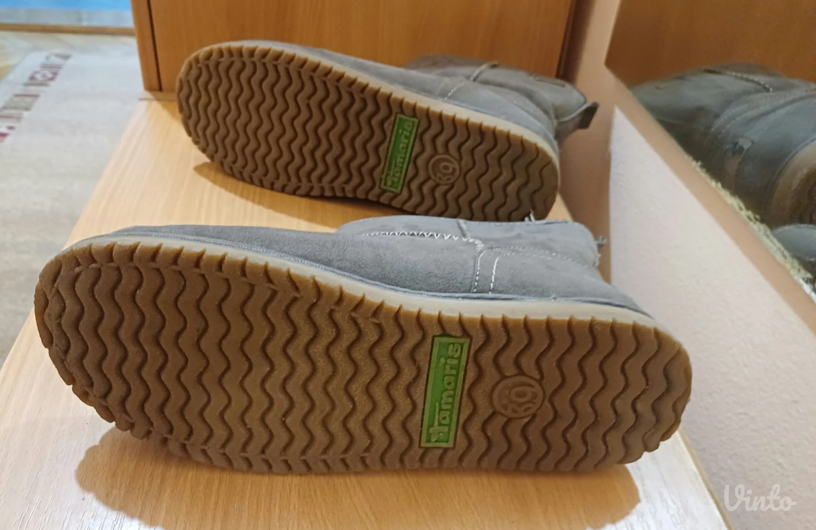 Tamaris ugg DUO-TEX – brušena koža,tople- vodootporne