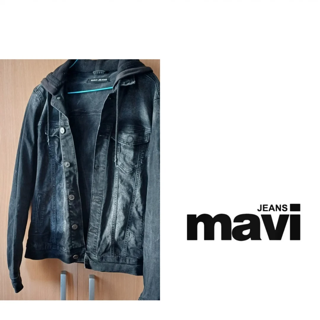 Mavi teksas jakna sa kapuljacom moze unisex odlična