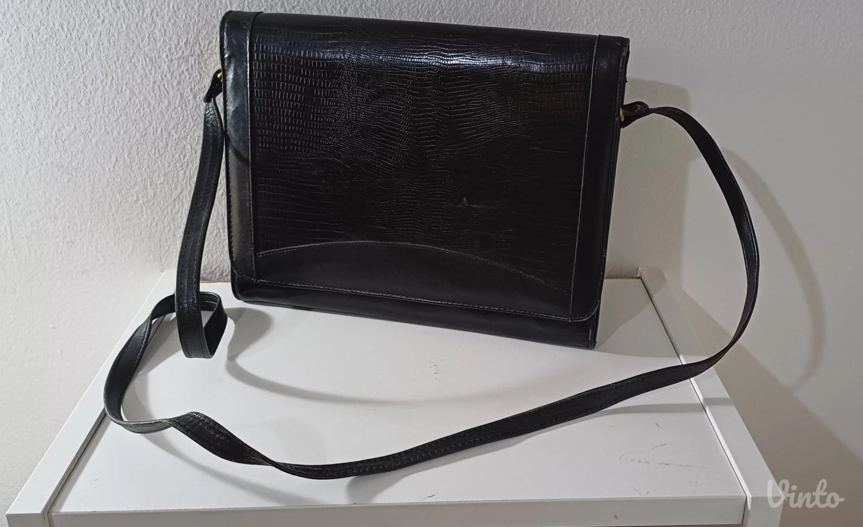 Vintage kožna elegantna tašna