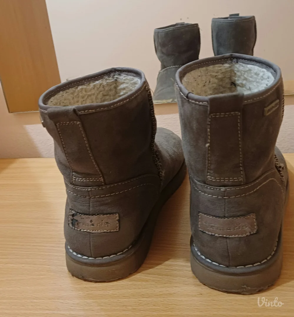 Tamaris ugg DUO-TEX – brušena koža,tople- vodootporne