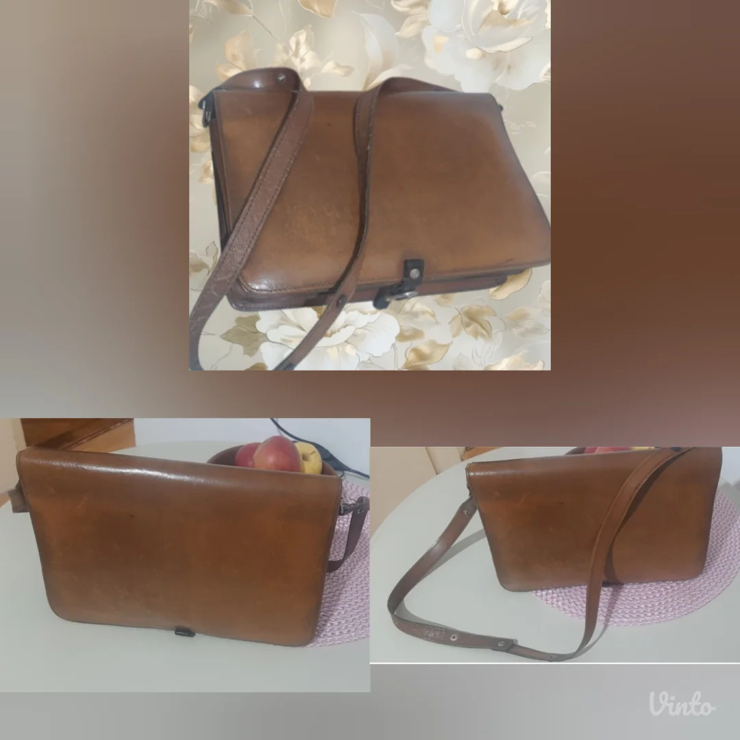 Kožna vintage torba