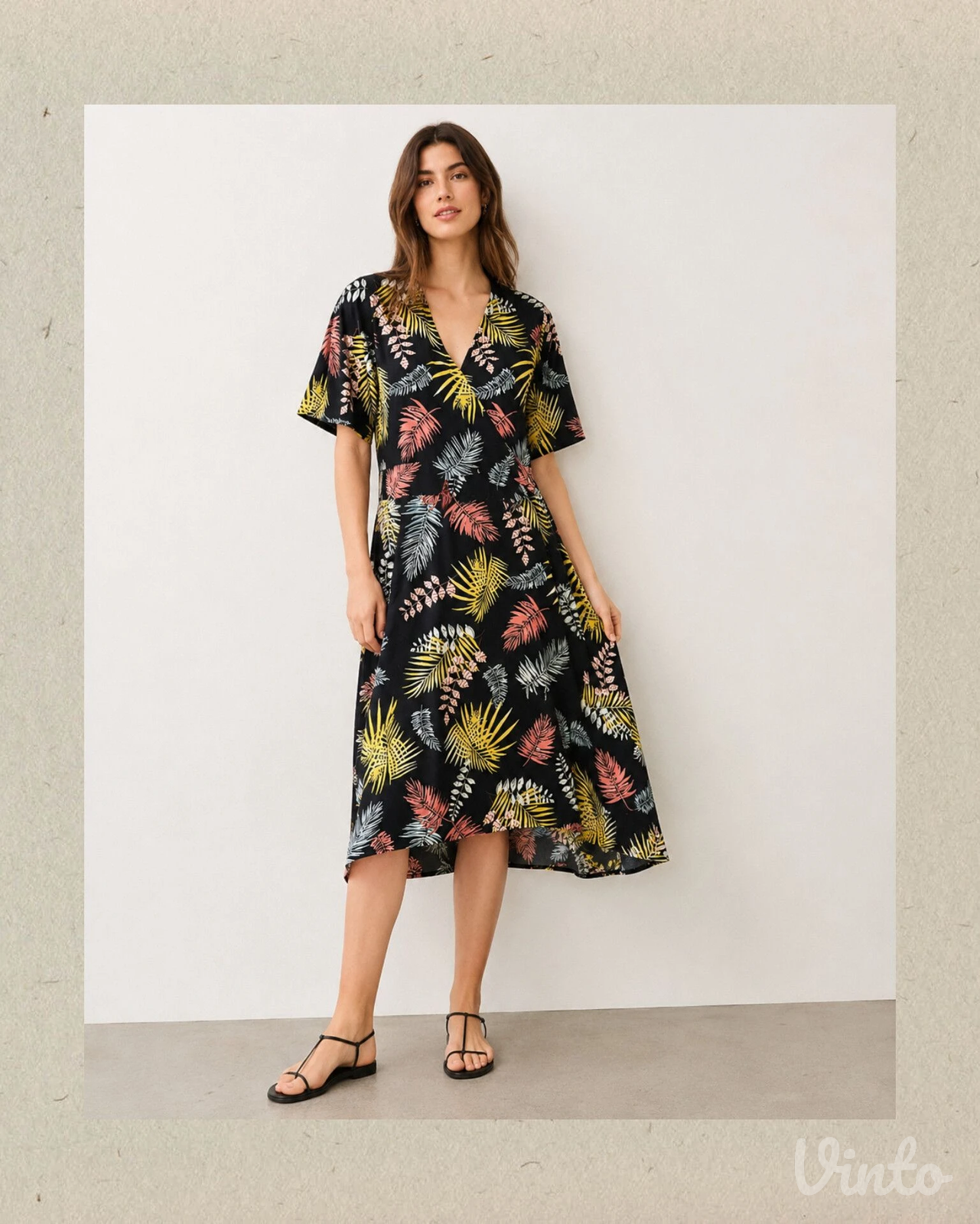 Tropical Midi Haljina – letnja haljina br.42