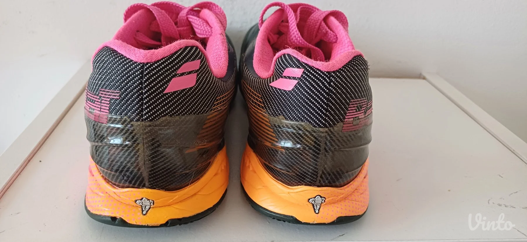 Babolat Jet Clay Women Tennis Shoes Gray/Orange/Pink