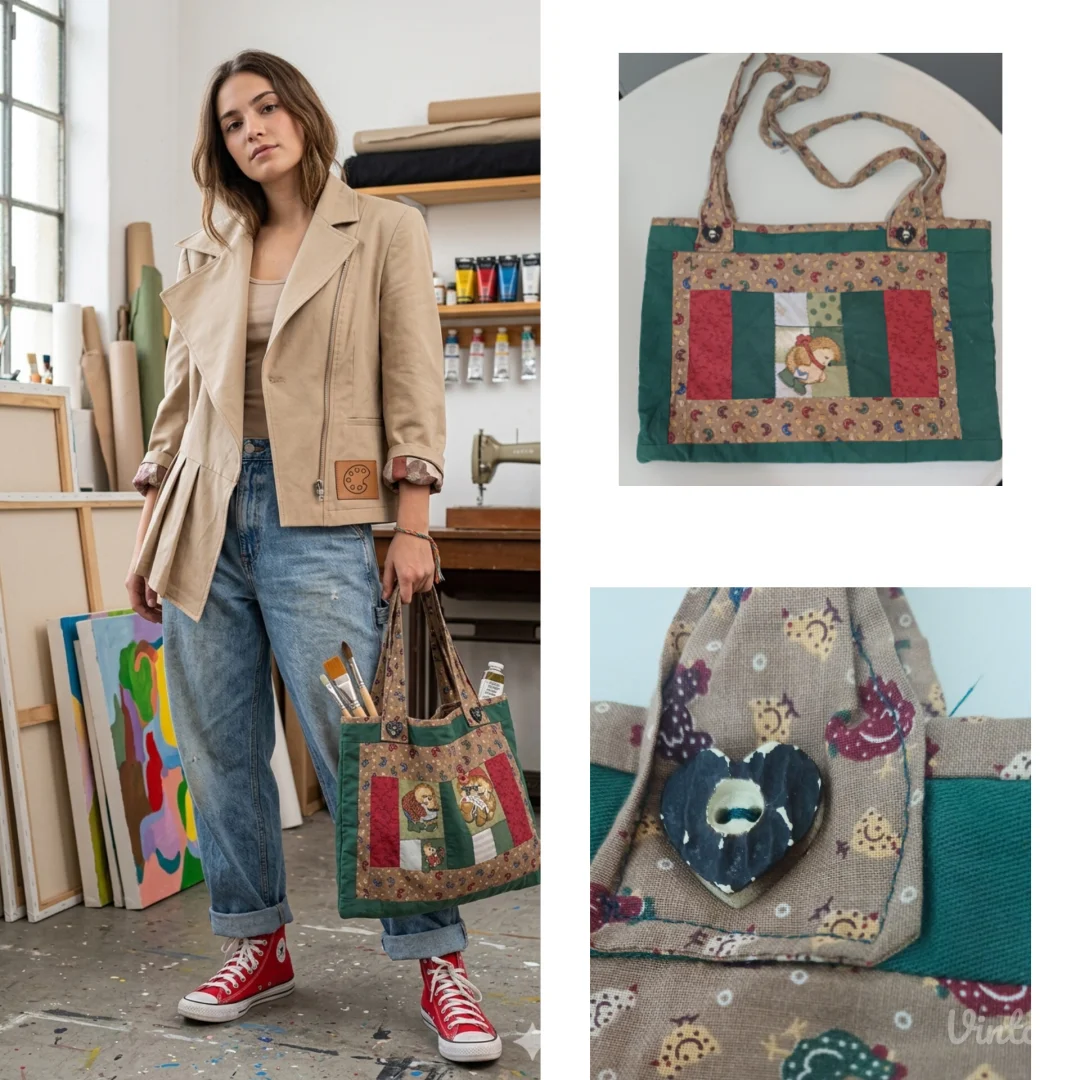 Patchwork unikatna torba