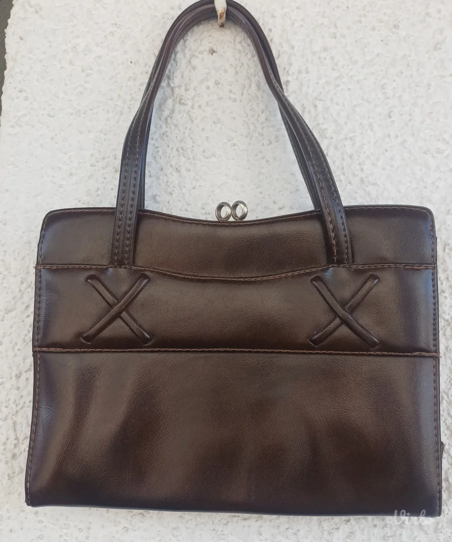 VINTAGE LADY torba - 100% PRIRODNA KOŽA - Savršena 60s