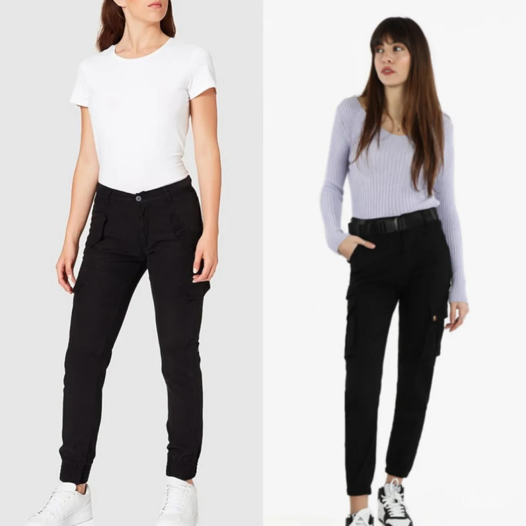 FB sister crne cargo pantalone