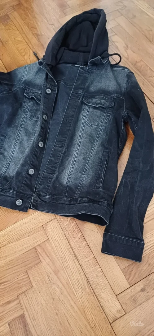 Mavi teksas jakna sa kapuljacom moze unisex odlična