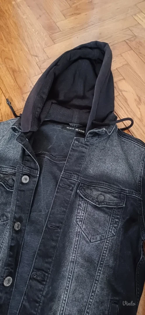 Mavi teksas jakna sa kapuljacom moze unisex odlična