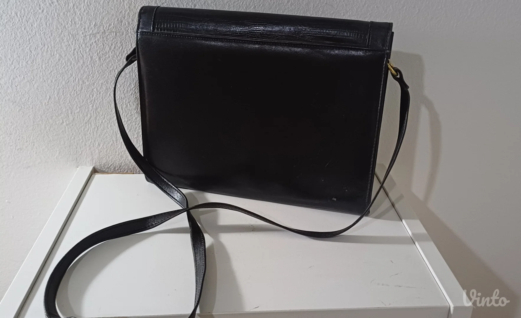 Vintage kožna elegantna tašna