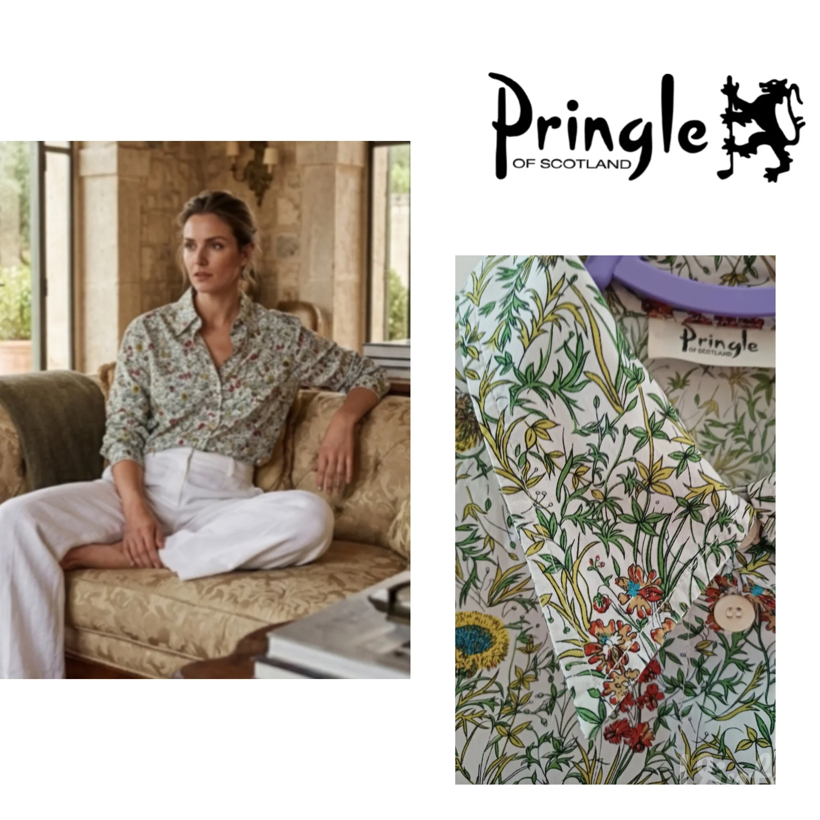 LUKSUZNI VINTAGE DRAGULJ: Pringle of Scotland