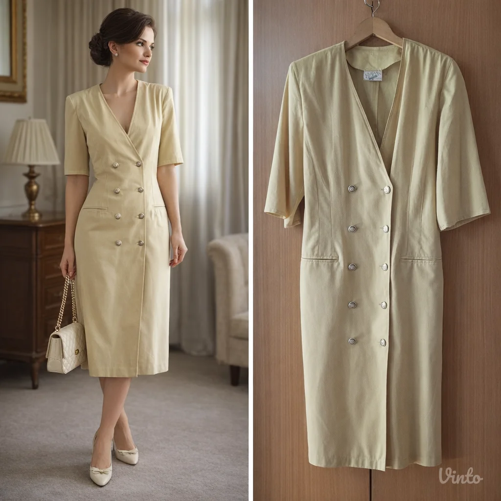 Retko Konfekcija Rudnik vintage haljina – glam elegancija i vrhunski kvalitet