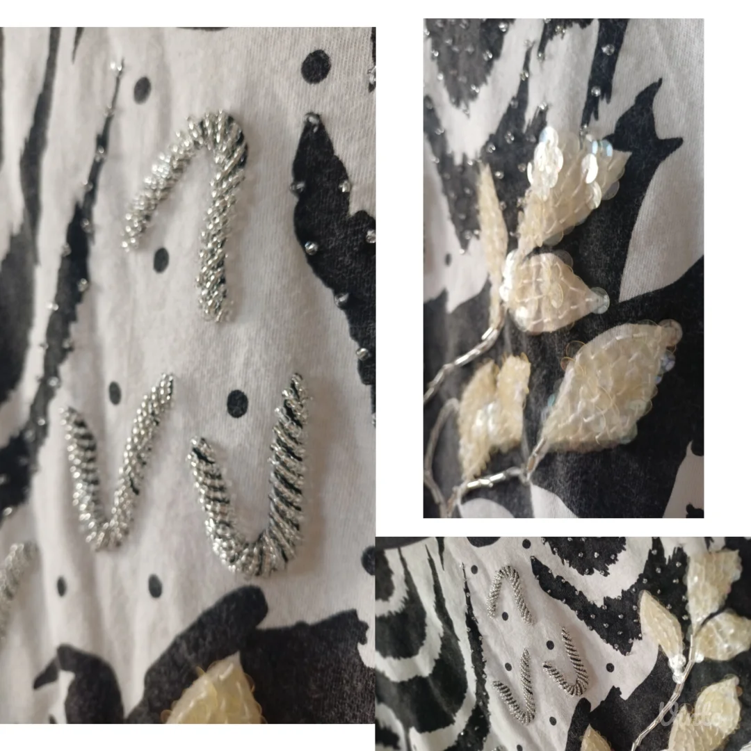 VINTAGE Your Sixth Sense bluza ŠIŠMIŠ rukav PAMUK M,L