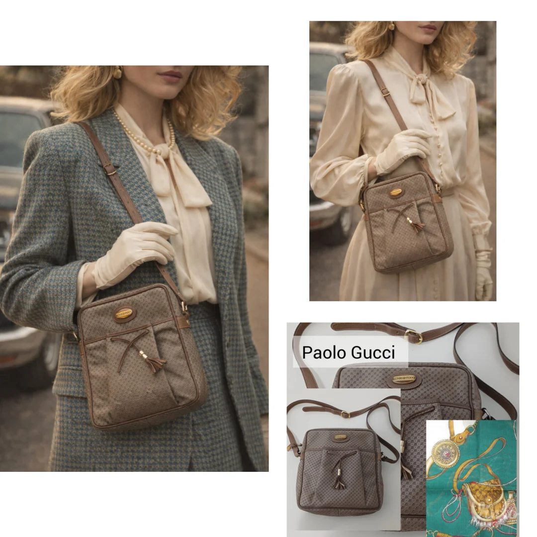Paolo Gucci Vintage Crossbody – luksuzni retro klasik