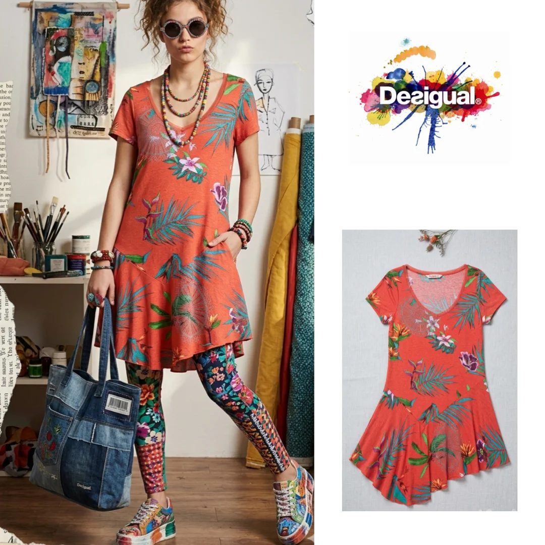 Prelepa, asimetrična Desigual tunika/haljina