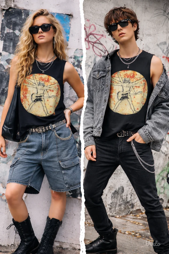 UnisexTexmanía (Spain) art rock fashion majica