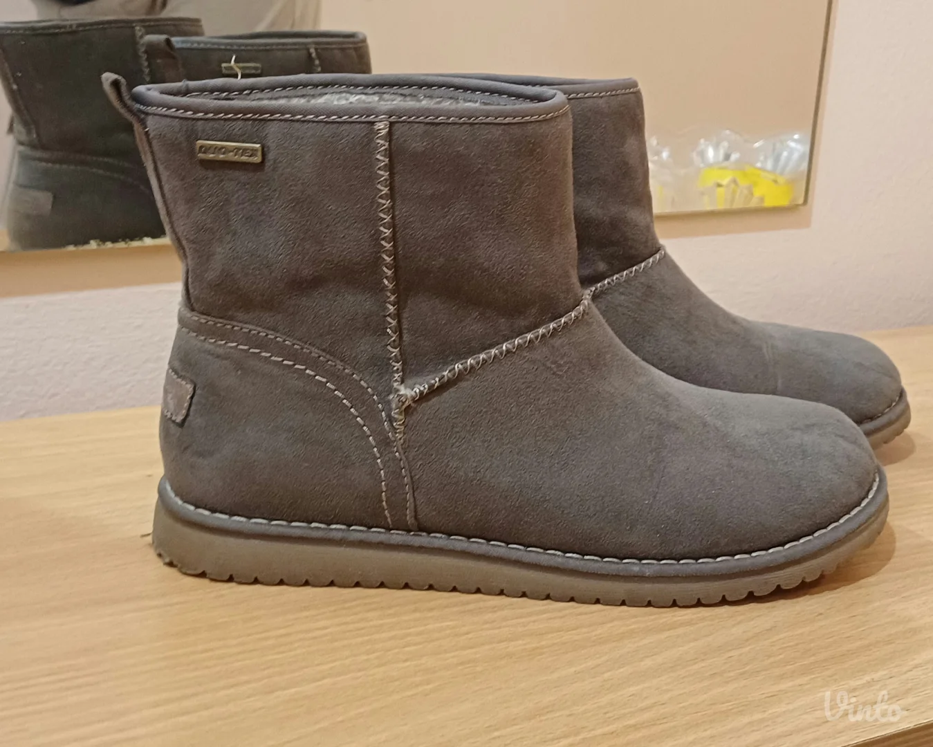 Tamaris ugg DUO-TEX – brušena koža,tople- vodootporne
