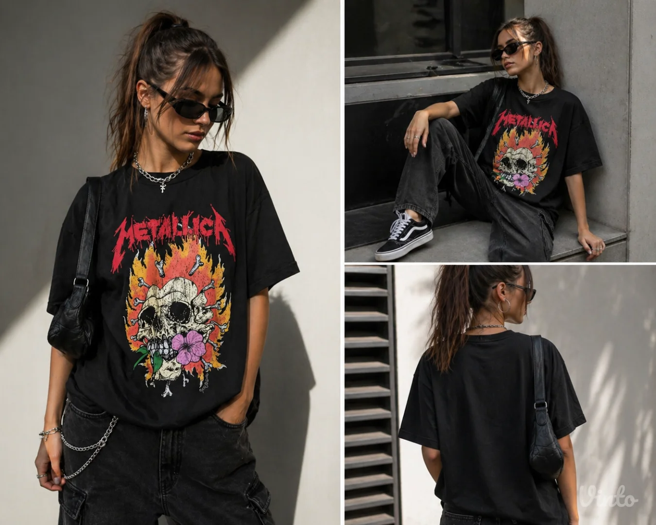 Bershka Metallica majica, veličina L
