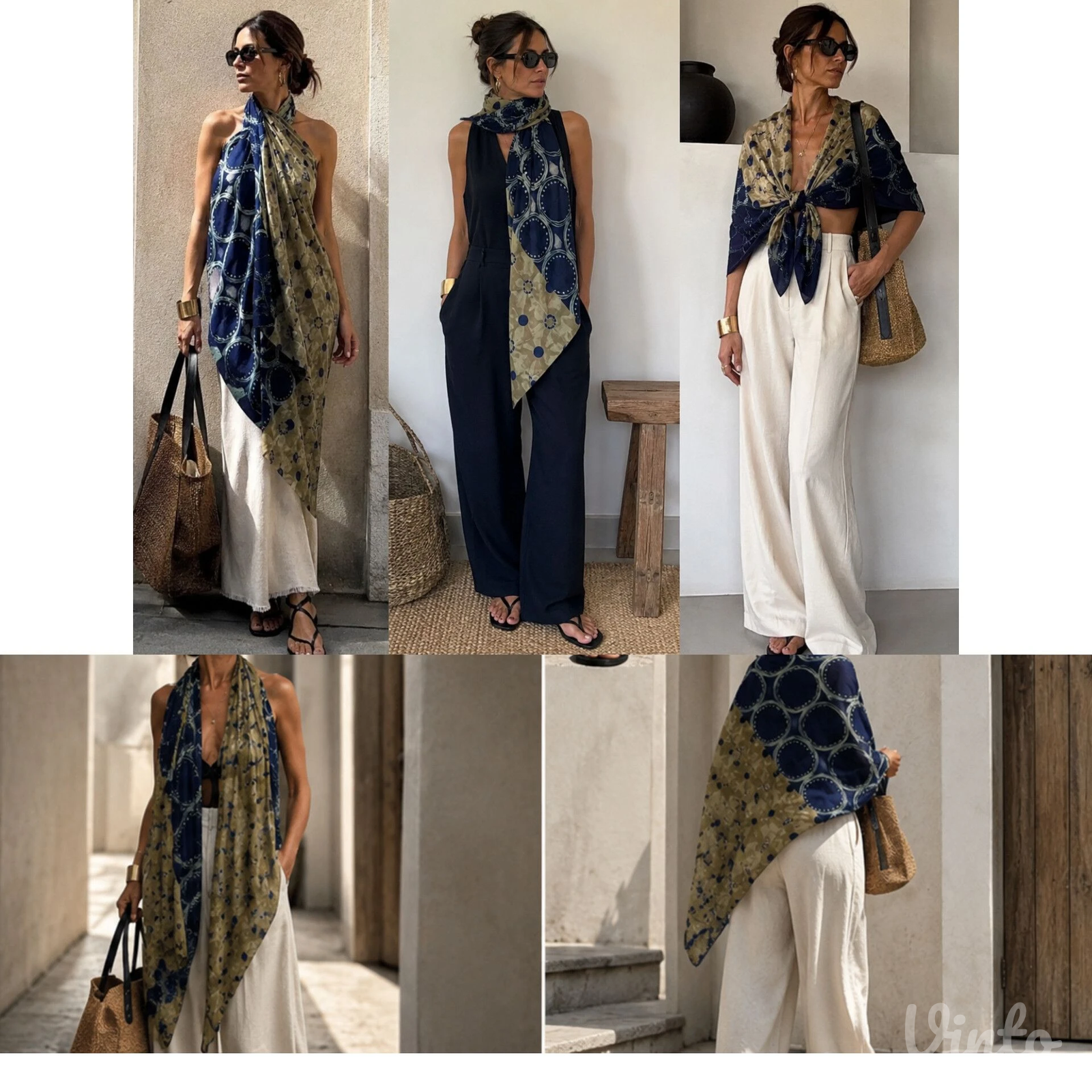 Vintage lux ogromna marama AQUASUIT by GRUPPO LA PERLA