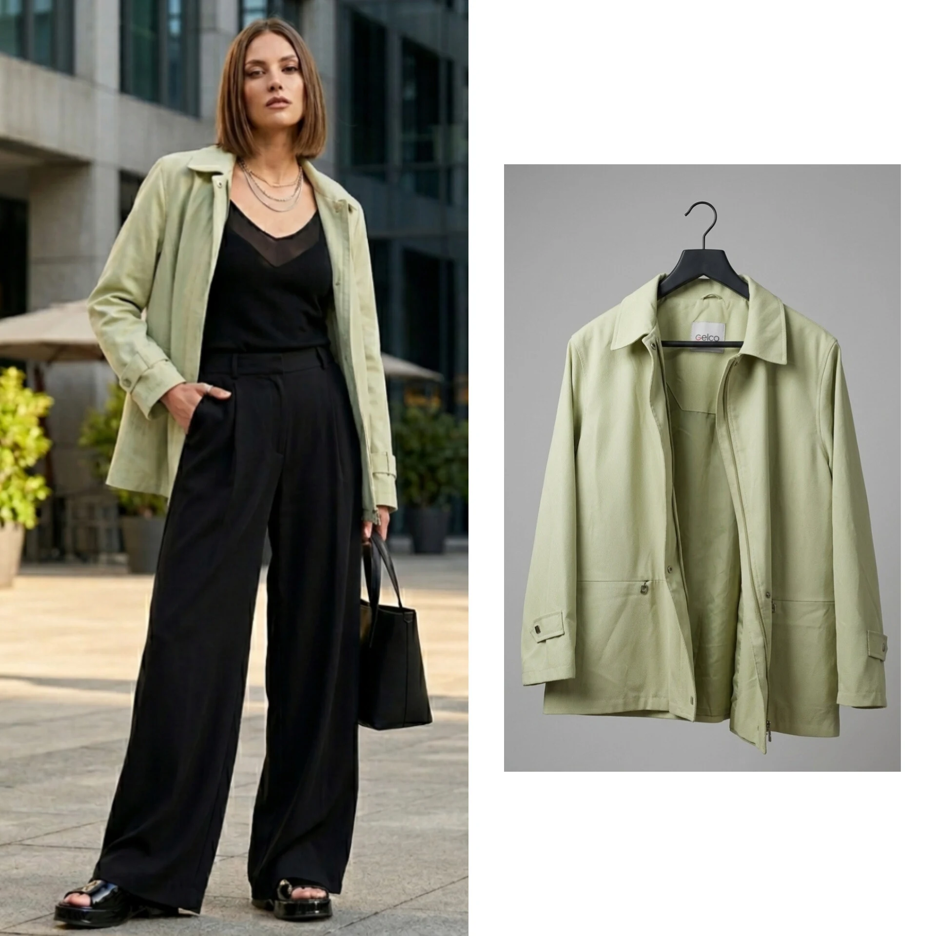 GELCO Vintage „Pistachio Shell“ Jakna - NOVA