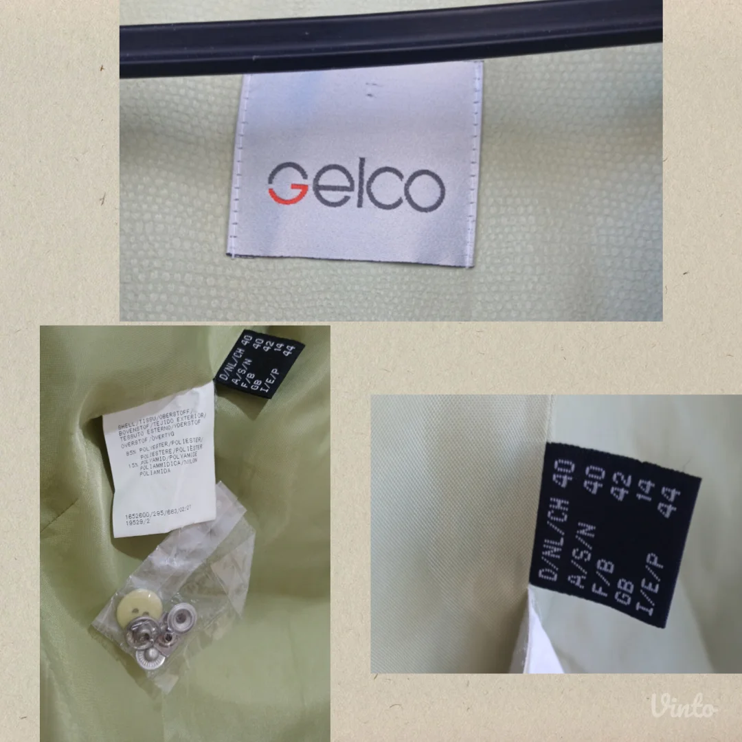 GELCO Vintage „Pistachio Shell“ Jakna - NOVA