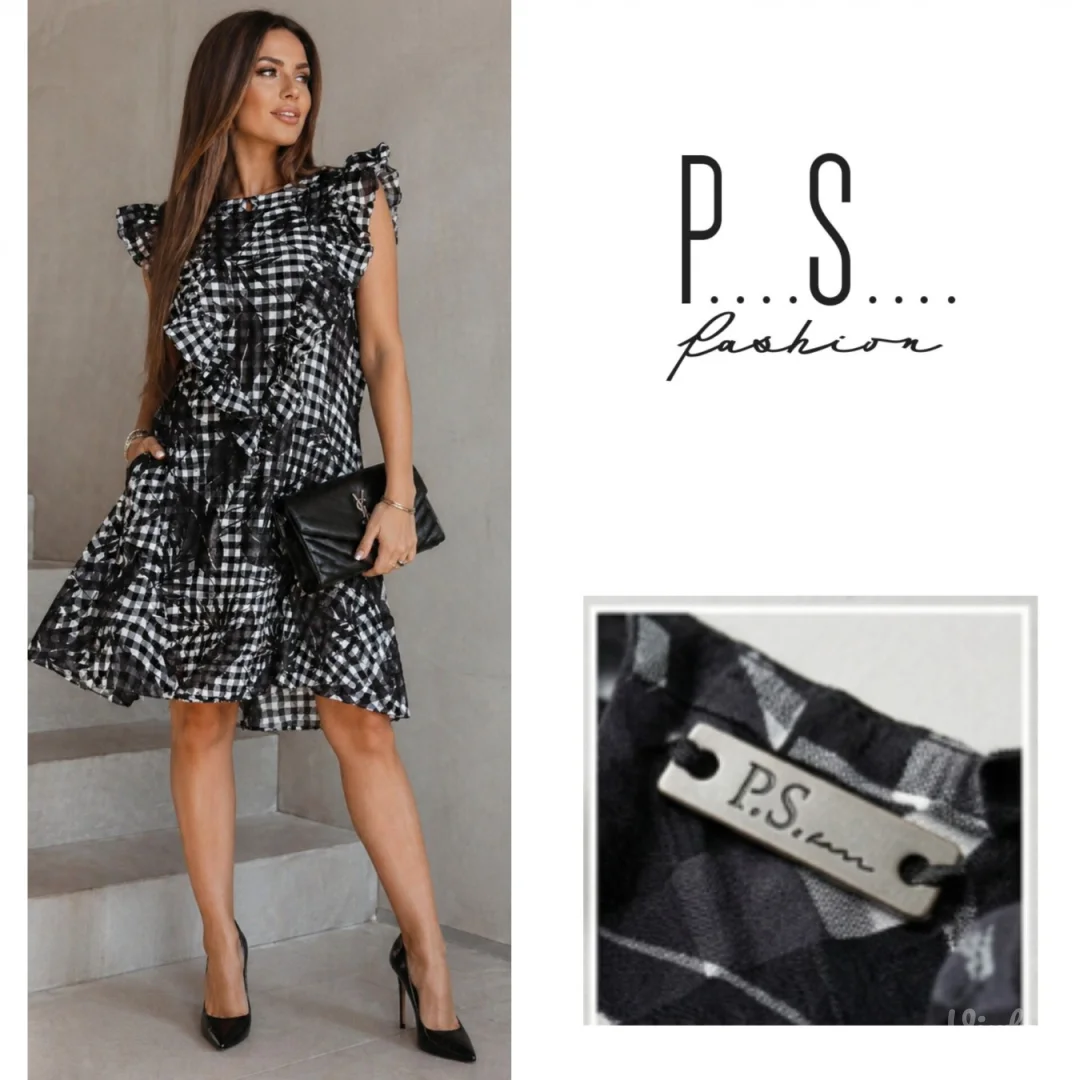 P.S. FASHION haljina – Casual Elegancija sa Karnerima i Džepovima