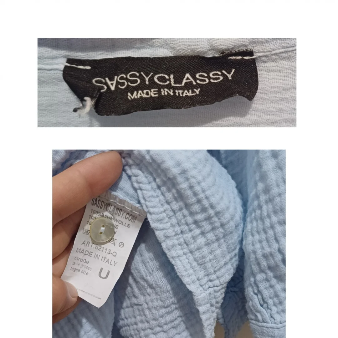 Muslin blouse oversize, Sassy Classy Italy
