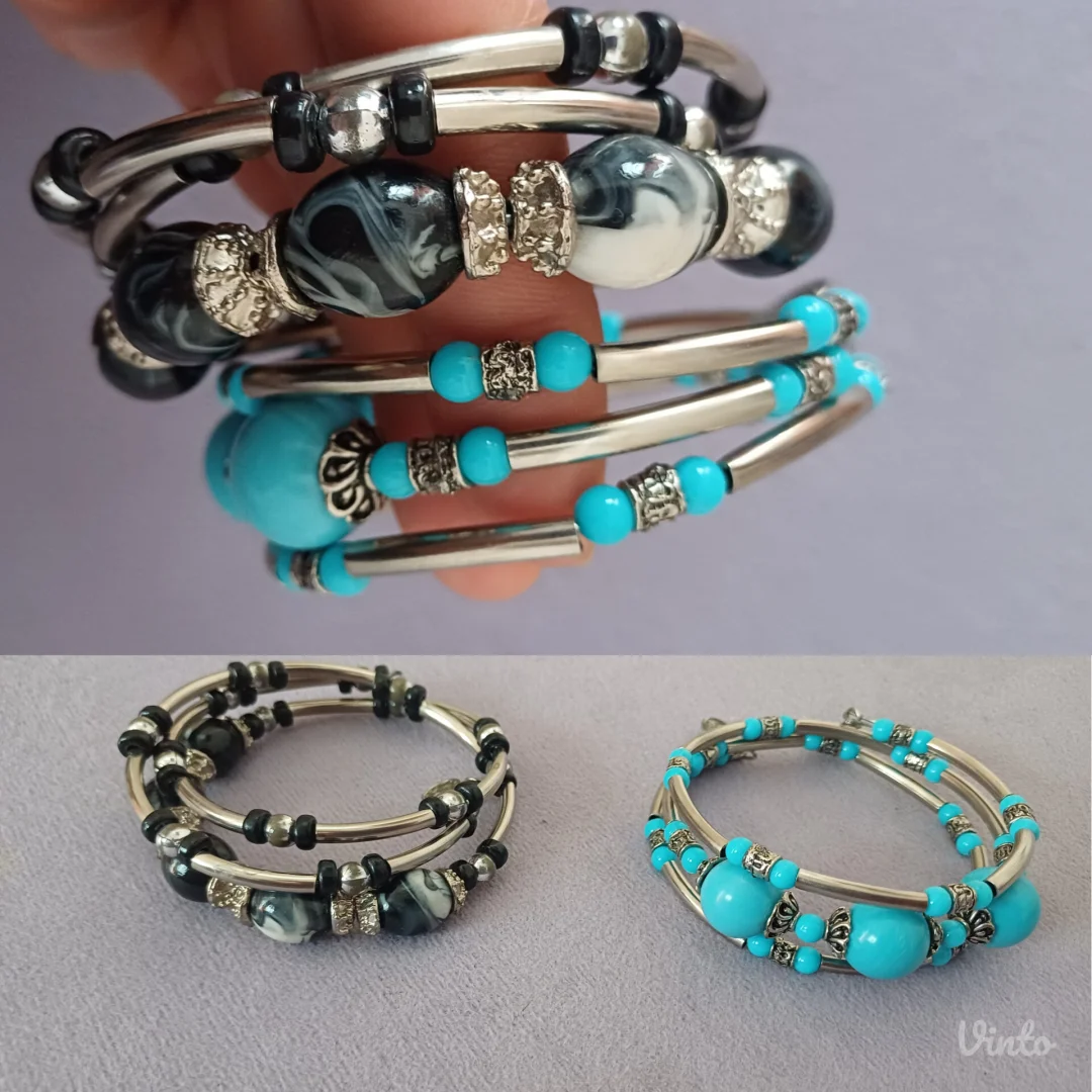 Dve predivne spiralne narukvice