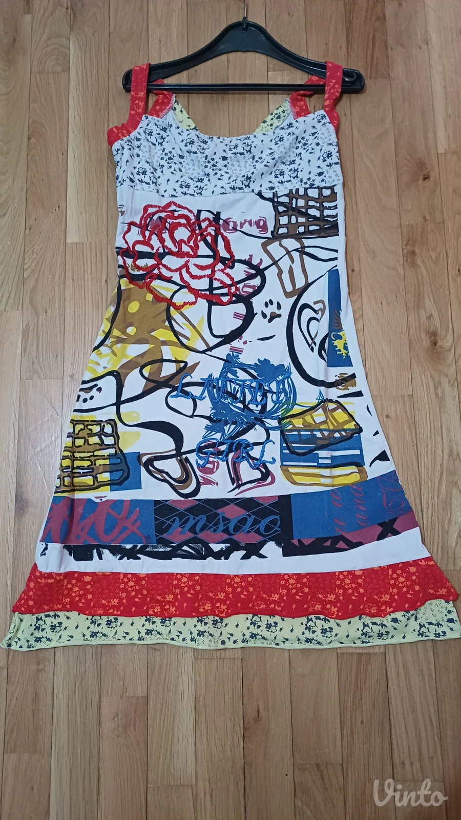 ART pamučna haljina sa karnerima
