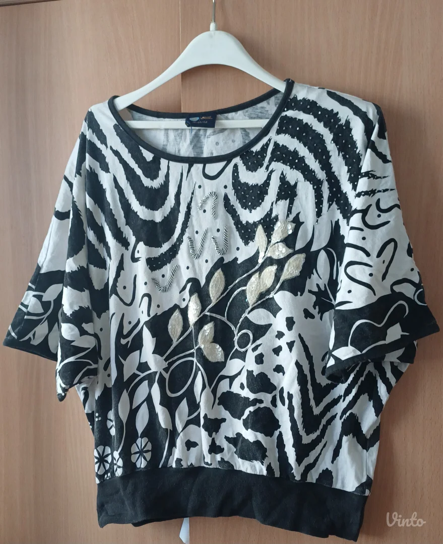 VINTAGE Your Sixth Sense bluza ŠIŠMIŠ rukav PAMUK M,L