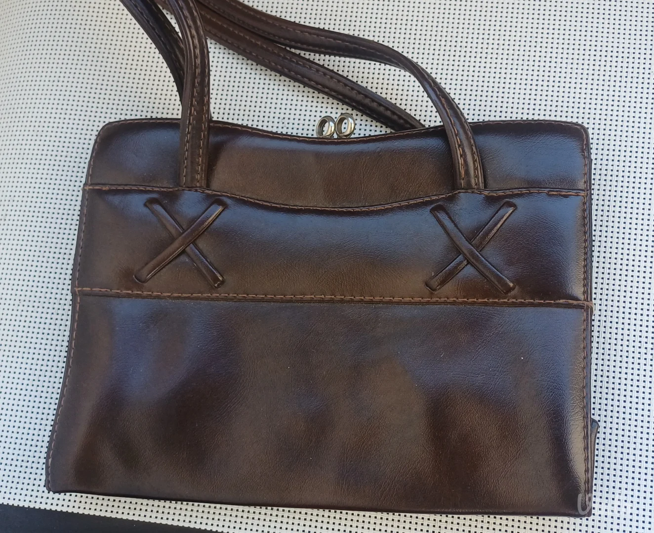 VINTAGE LADY torba - 100% PRIRODNA KOŽA - Savršena 60s