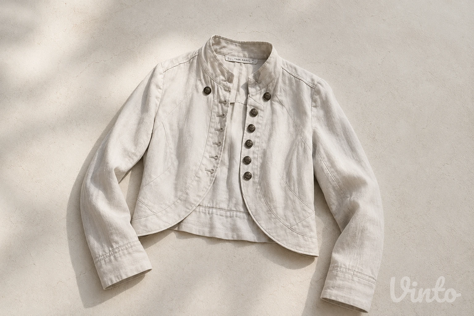 ZARA Laneni Sako / Bolero XL može i L