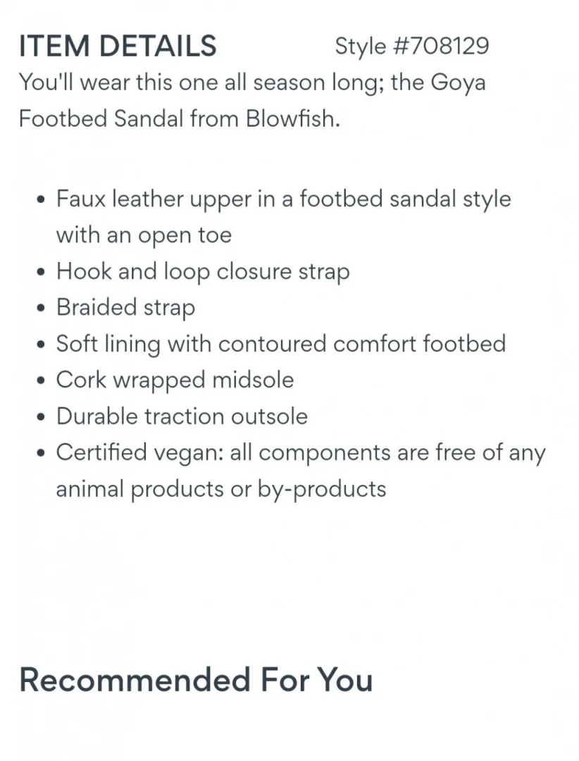 Blowfish Malibu Goya Sandal kupljene u Londonu
