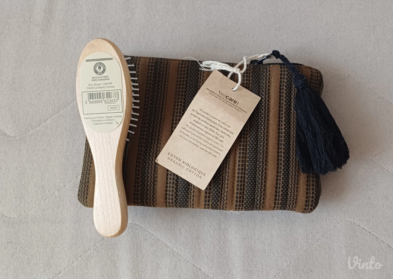 Novo Maison komplet neseser+ četka organski pamuk