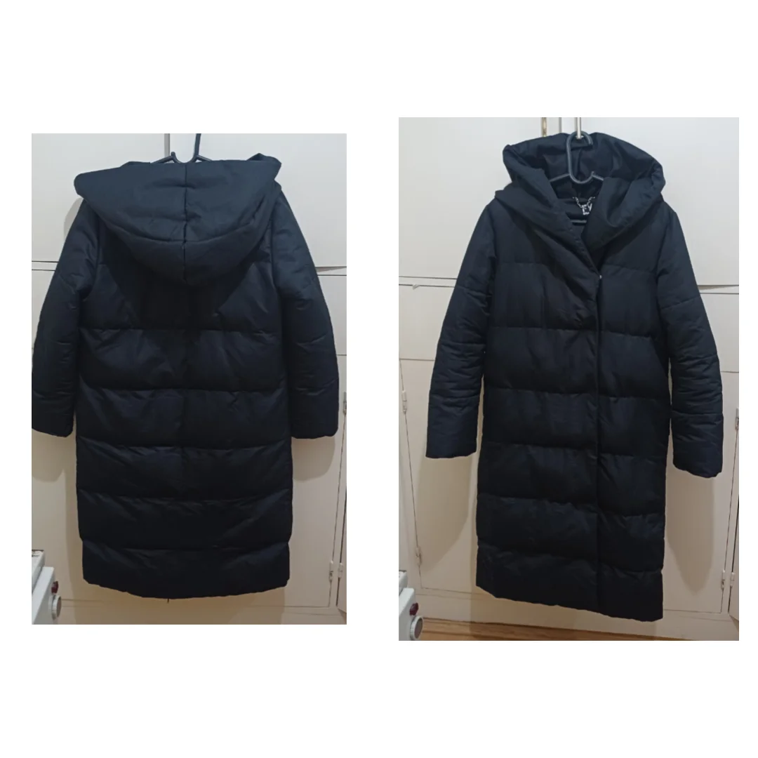 FY Crna duga puffer jakna – bogata kragna + velika kapuljača