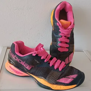 Babolat Jet Clay Women Tennis Shoes Gray/Orange/Pink