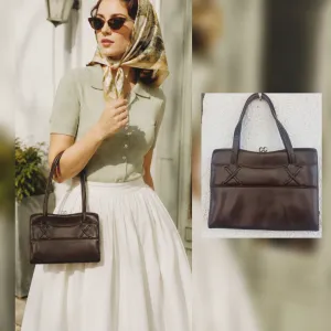 VINTAGE LADY torba - 100% PRIRODNA KOŽA - Savršena 60s
