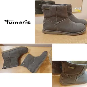 Tamaris ugg DUO-TEX – brušena koža,tople- vodootporne