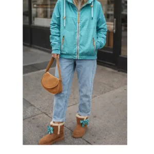 Lanter fashion divna vintage jakna tackice -prugice