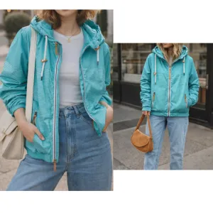 Prolećna jakna Lanter fashion vintage jakna tackice -prugice